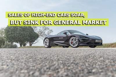 Sales of high-end cars soar, but sink for general market