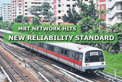 MRT network hits new reliability standard