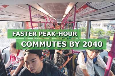 Peak-hour commutes of no more than 45 minutes by 2040
