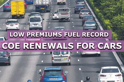 Low premiums fuel record COE renewals for cars
