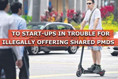 Two start-ups in trouble for illegally offering shared PMDs