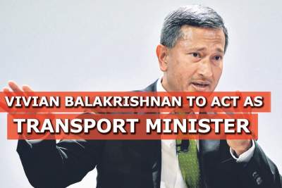 Vivian Balakrishnan to act as Transport Minister