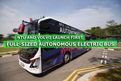 NTU and Volvo launch world's first full-sized autonomous electric bus