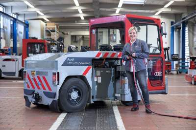 Audi installs used lithium-ion batteries in factory vehicles