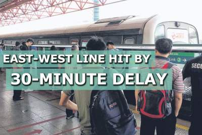 East-West Line hit by 30-minute delay