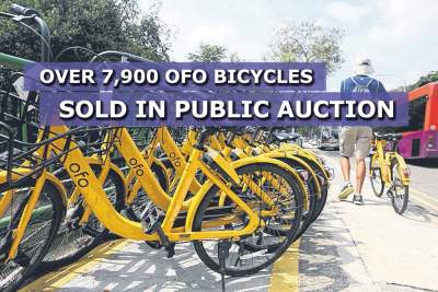Over 7,900 ofo bicycles sold in public auction