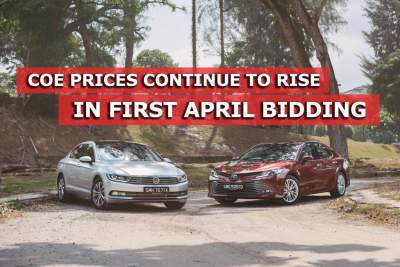 COE prices continue to rise in first April bidding