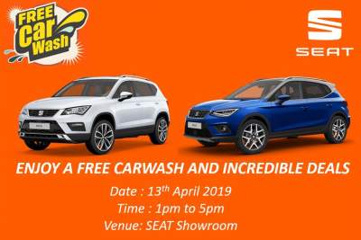 Seat offers free carwashes to Singaporean drivers
