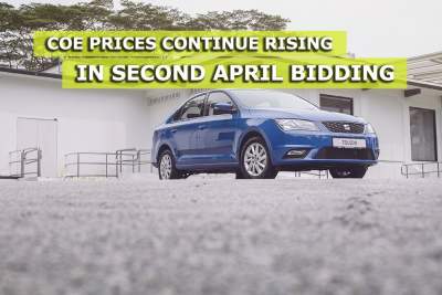 COE prices continue rising in second April bidding