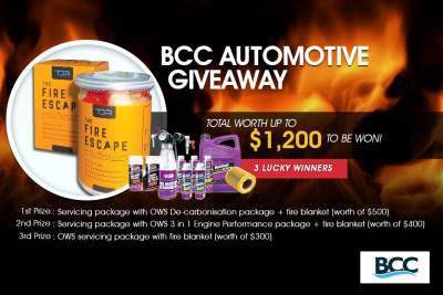BCC Automotive Giveaway - Servicing Packages & Fire blankets worth up to $1,200!