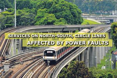 Services on North-South, Circle lines affected by power faults