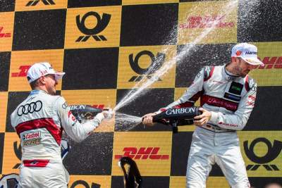 Nico Muller celebrates second DTM victory