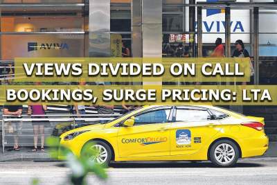 Views divided on call bookings, surge pricing: LTA on feedback