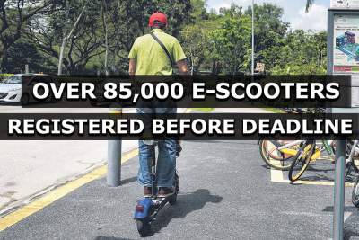Over 85,000 e-scooters registered before deadline