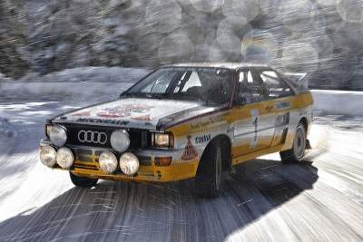 Audi classics on the starting line at Goodwood Festival of Speed