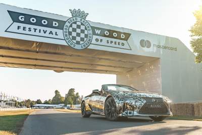 Lexus unveils LC Convertible prototype at Goodwood