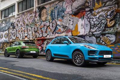 The new Porsche Macan meets Singapore's iconic street art