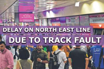 MRT delay on North East Line due to track fault