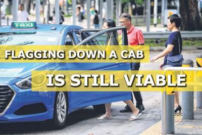 Not end of the road for flagging down a cab