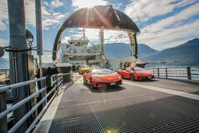Lamborghini Avventura 2019 visits Norway's Lofoten islands