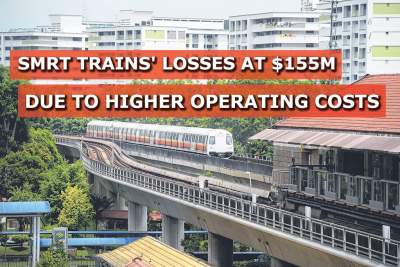 SMRT Trains' losses soar to $155m on higher operating costs