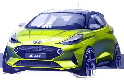 Hyundai Motor reveals first sketch of the new i10
