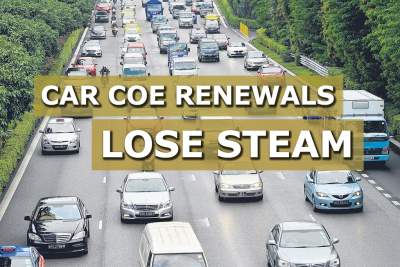 Car COE renewals lose steam after sizzling first quarter