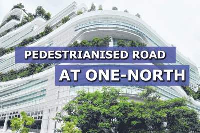 Road to be converted for pedestrian use on trial basis at one-north