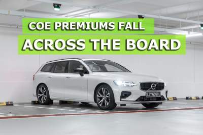 COE premiums fall across all categories in the first bidding round of September