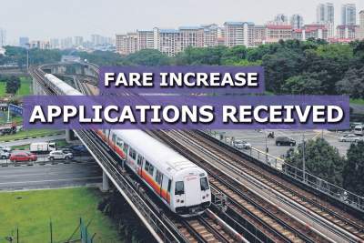 SBS Transit and SMRT Trains apply for fare increase