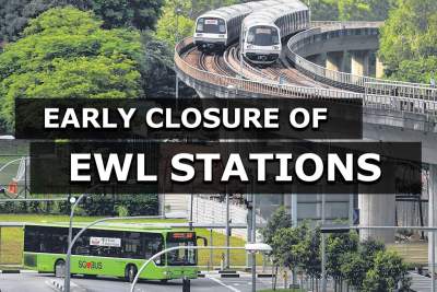 Early closures for some East-West Line stations from October to December: SMRT