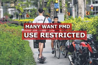 Bedok residents want PMD use restricted or banned