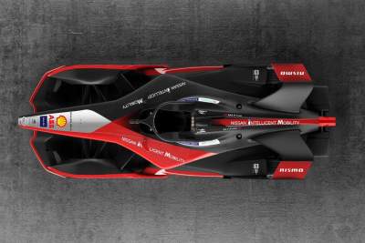 Nissan's Formula E race car gets a kimono-themed look