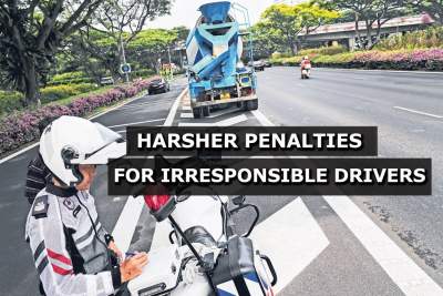 Harsher penalties for irresponsible motorists