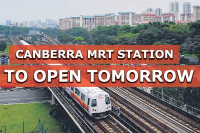 Canberra station on North-South Line to open