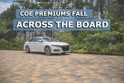 COE premiums fall across all categories in the first bidding round of November