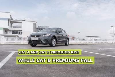 Increase for Cat A and E while Cat B falls