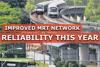 MRT network's reliability continued to improve in first nine months of the year