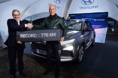 Hydrogen distance record broken in Hyundai Nexo