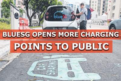 Electric car-sharing firm BlueSG opens more charging points to public