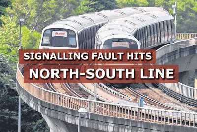 Signalling fault hits North-South MRT line