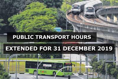 Extended train and bus hours on 31 December 2019