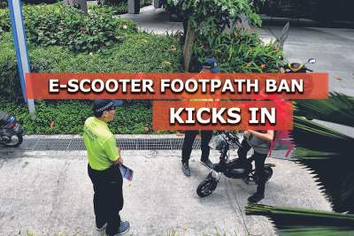Zero-tolerance policy towards e-scooters on footpaths kicks in