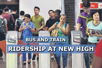 Bus and train ridership rises to new high
