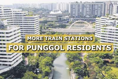 Punggol residents to get four more train stations by 2031