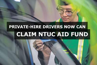 Private-hire drivers can now claim NTUC aid fund