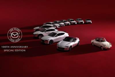 Mazda 100th anniversary edition series available in Japan