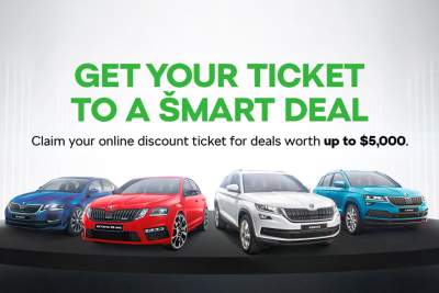 Online discount deals available from Skoda Singapore