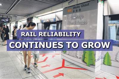 Rail reliability continued to improve over the last three months