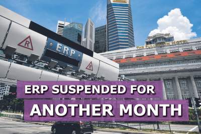All ERP gantries to remain suspended until 28 June 2020